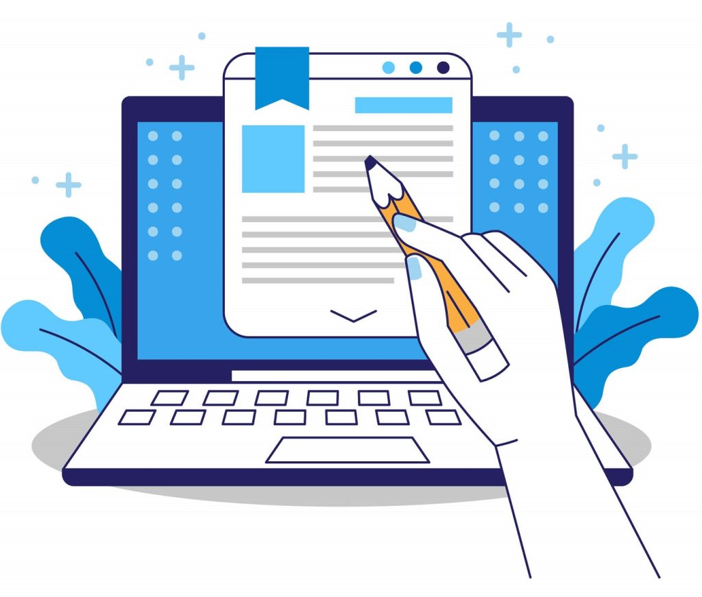 diagram illustrating web content writing, one of the acquisition levers of digital marketing